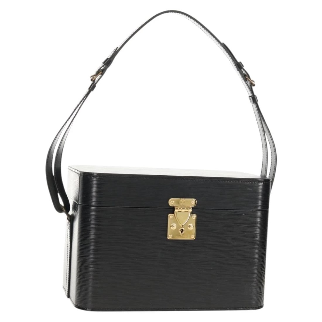 LOUIS VUITTON VANITY EPI SHOULDER BAG BLACK (1 of 8)