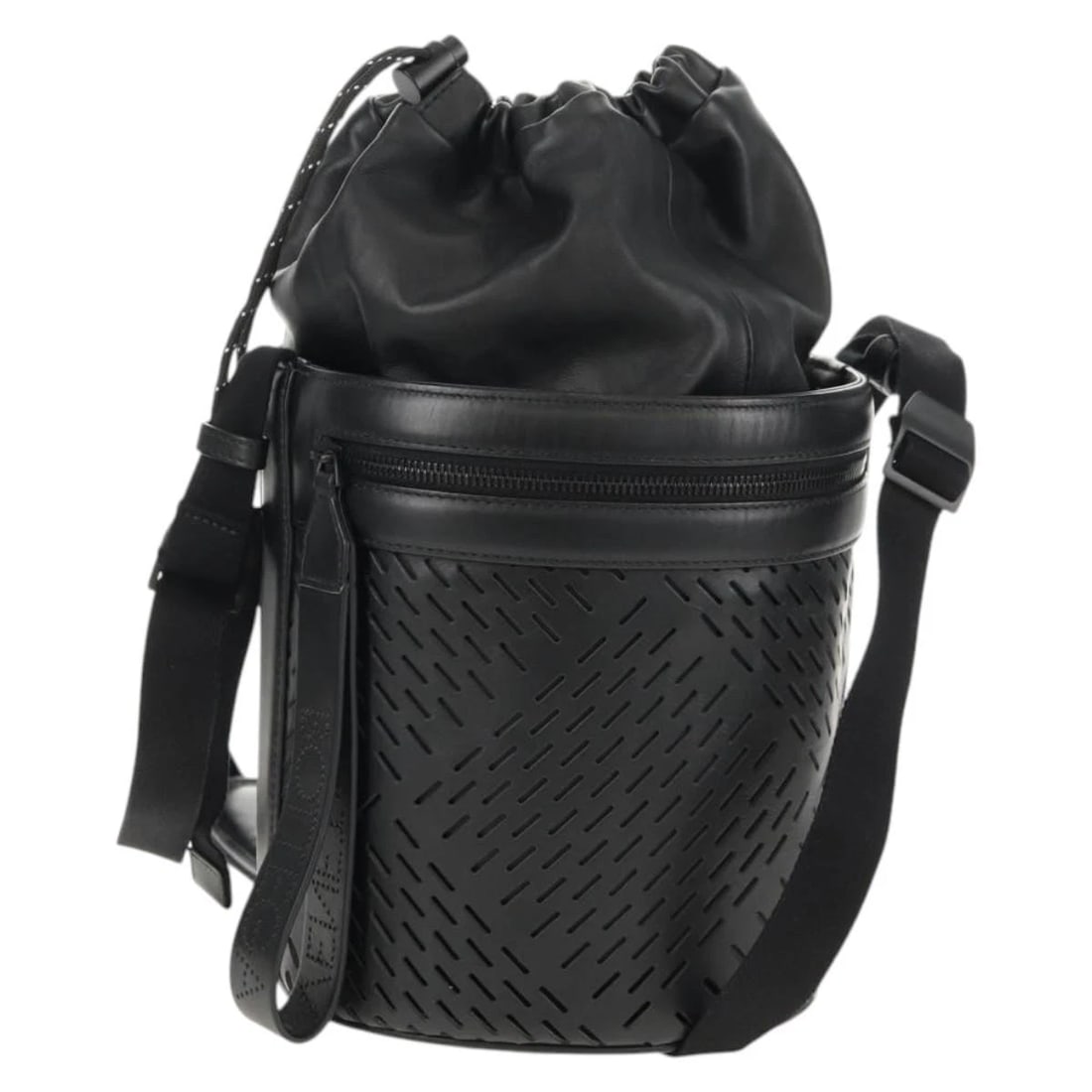 BOTTEGA VENETA BUCKET SHOULDER BAG PUNCHING LEATHER (1 of 9)
