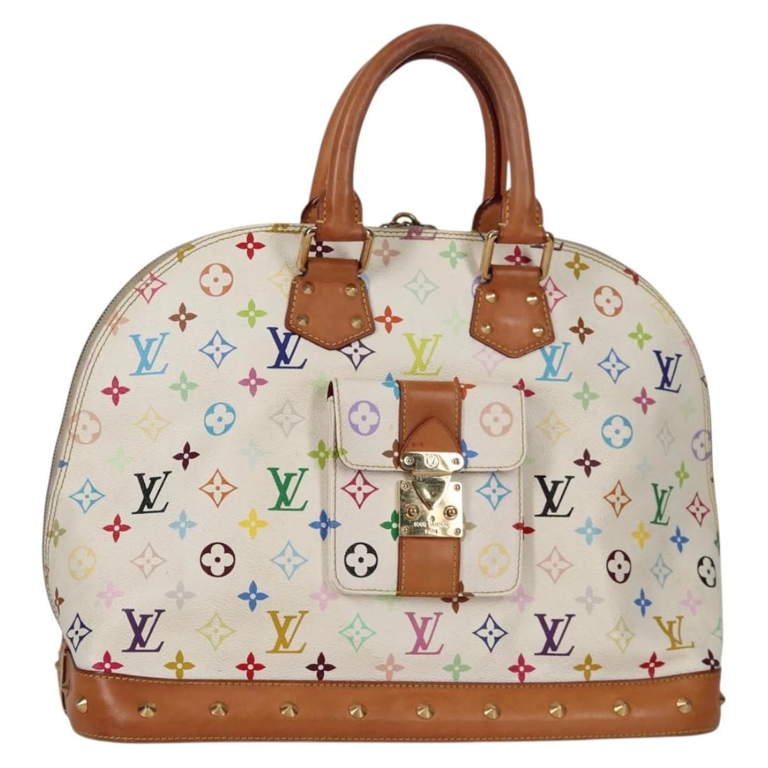 LOUIS VUITTON MULTICOLOR ALMA GM HAND BAG (1 of 6)
