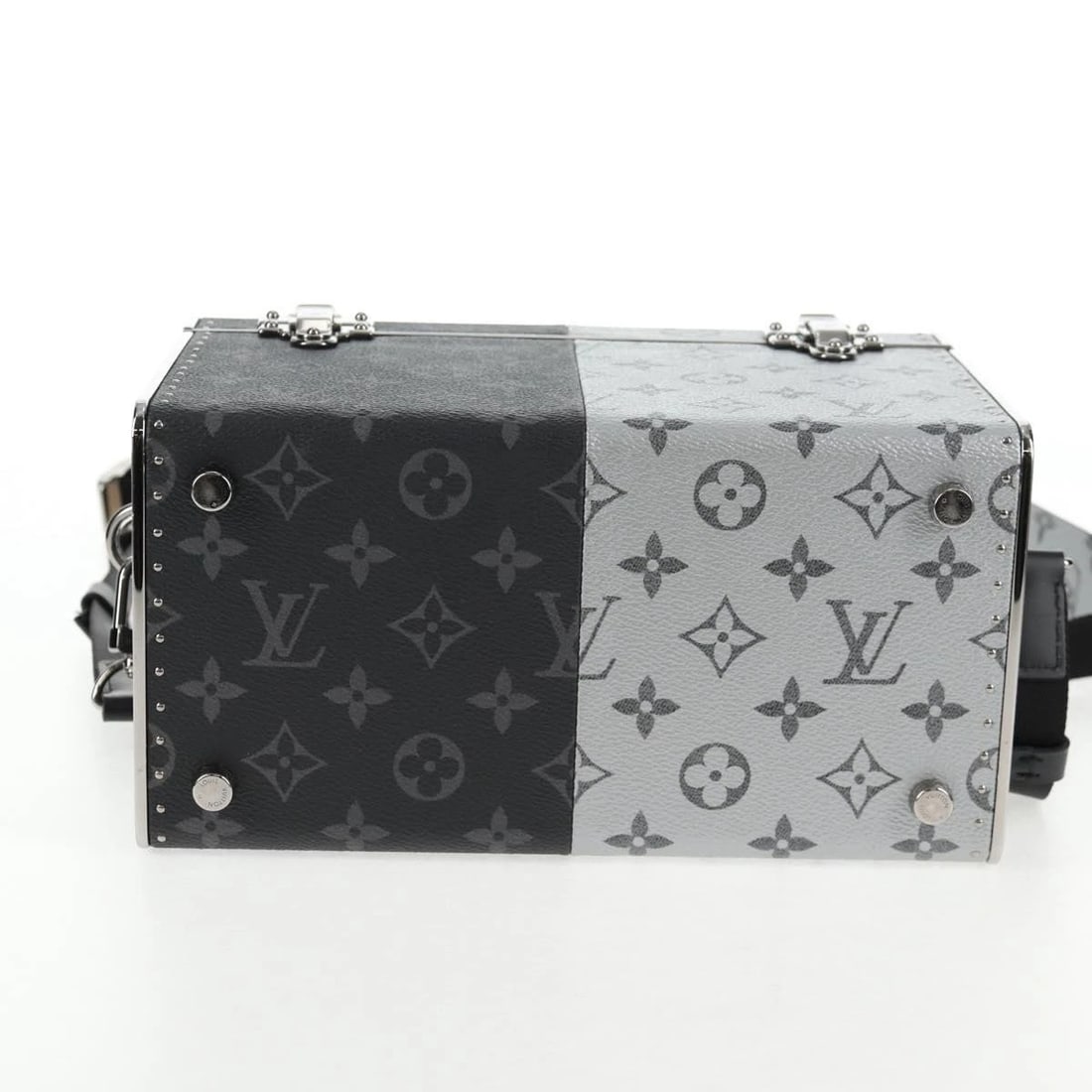 LOUIS VUITTON ECLIPSE SPLIT MINI BOX TRUNK BAG - 6