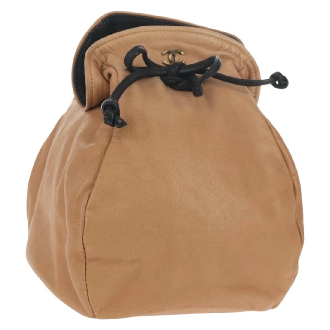 CHANEL PURSE HAND BAG LAMB SKIN BEIGE: CHANEL Purse Hand Bag Lamb Skin Beige Brand: CHANEL Type/Style: Hand Bag Material: Lamb Skin Color: Beige Size: W6.7 x H8.3 x D6.7inch(Approx) Accessories: None Accessories Notice: When pu