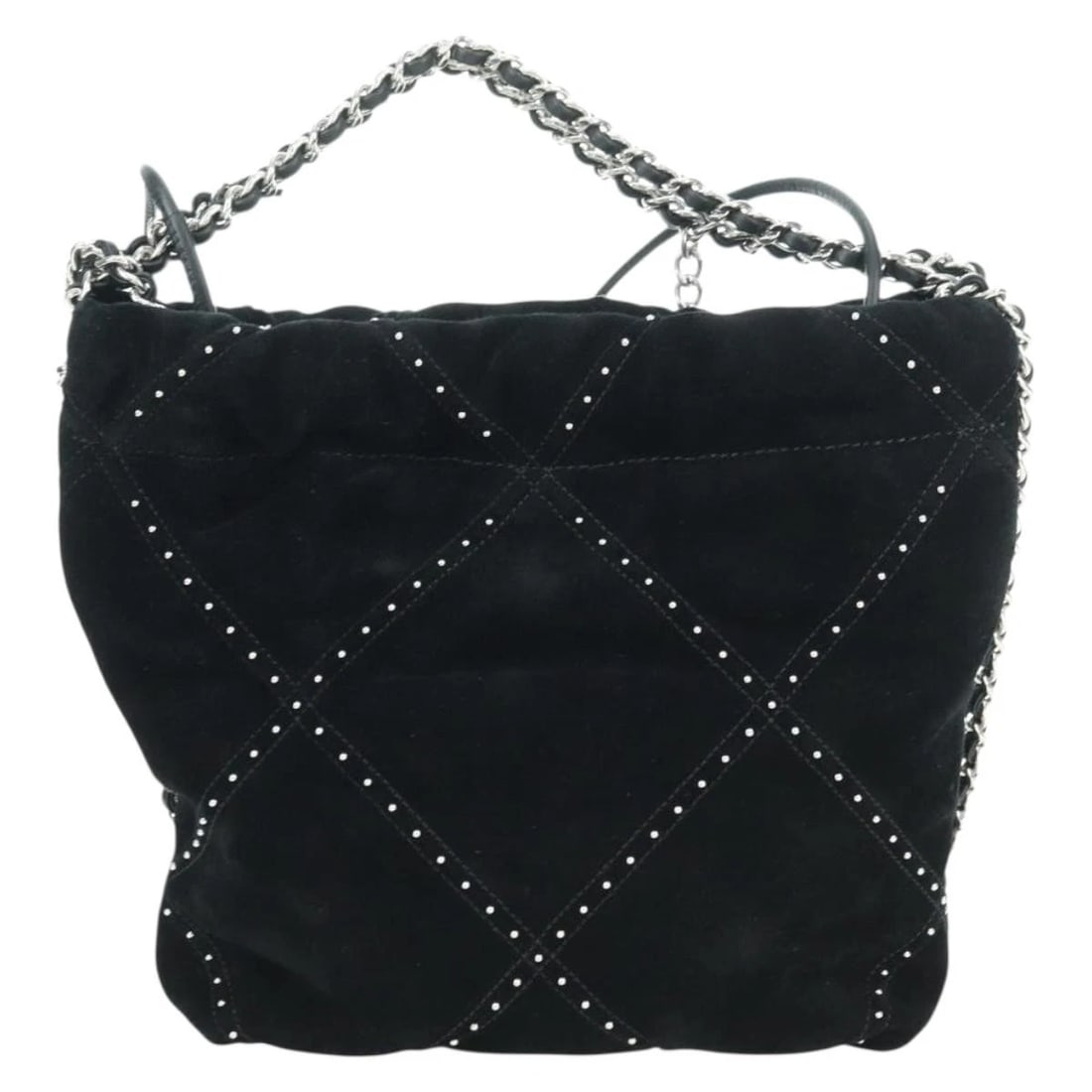 CHANEL 22 DRAWSTRING CHAIN SHOULDER BAG SUEDE - 2
