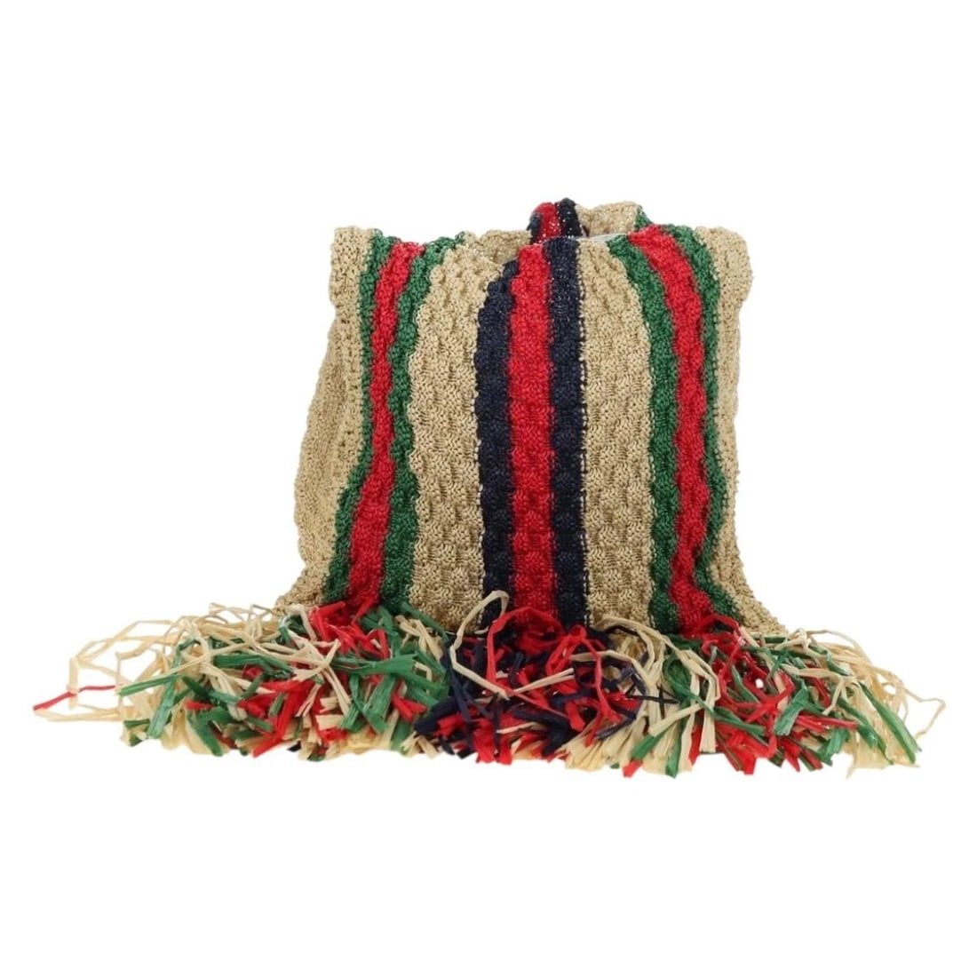 GUCCI SHOULDER BAG RAFFIA MULTICOLOR - 3