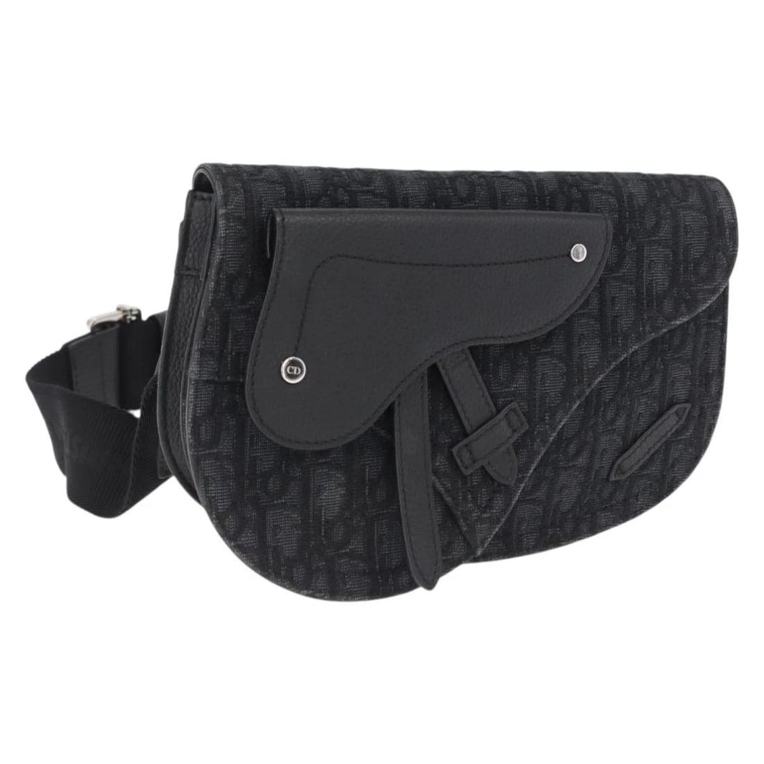 CHRISTIAN DIOR TROTTER CANVAS SADDLE BAG BAG (1 of 6)