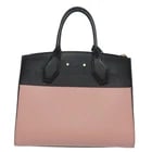 LOUIS VUITTON CITY STEAMER PM HAND BAG LEATHER: LOUIS VUITTON City Steamer PM Hand Bag Leather Brand: LOUIS VUITTON Type/Style: Hand Bag Material: Leather Color: Noir/Magnolia Size: W12.2 x H9.8 x D5.5inch(Approx) Accessories: None Acce