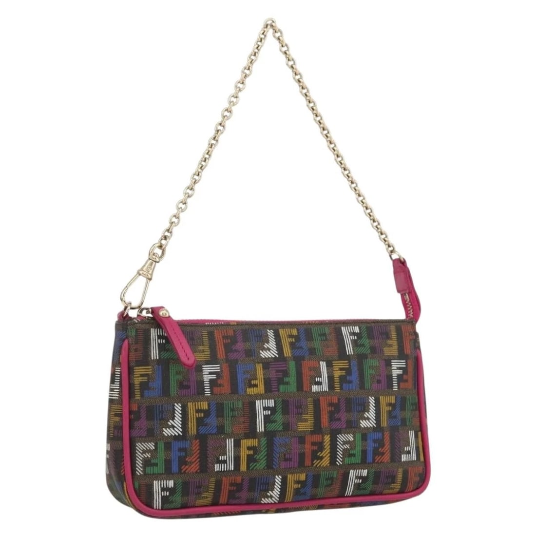 FENDI ZUCCHINO CANVAS ACCESSORY POUCH MULTICOLOR (1 of 5)