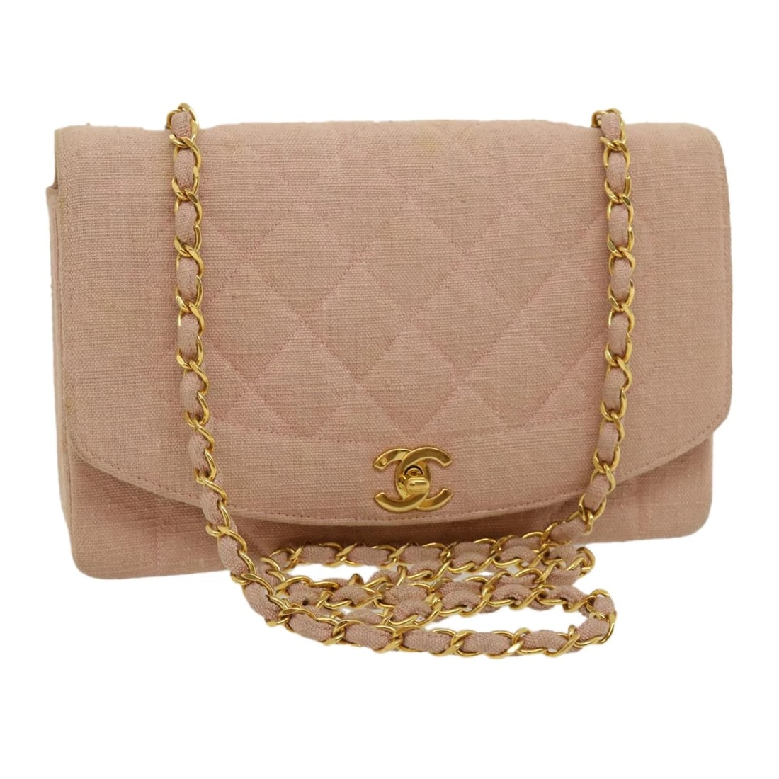 CHANEL MATELASSE TURN LOCK CHAIN DIANA SHOULDER BAG (1 of 6)