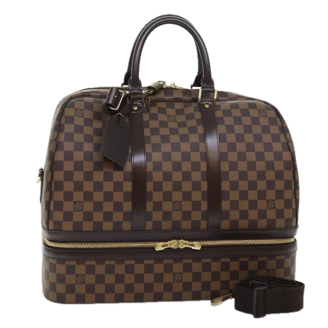 LOUIS VUITTON DAMIER EBENE BOSTON BAG: LOUIS VUITTON Damier Ebene Boston Bag Brand: LOUIS VUITTON Type/Style: Boston Bag Material: Damier Ebene Canvas Color: Damie Ebene Size: W17.7 x H13.4 x D9.8inch(Approx) Accessories: None