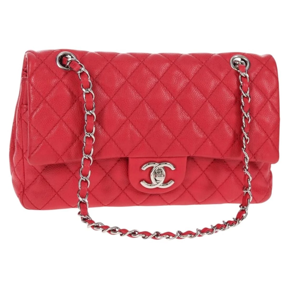 CHANEL CHAIN SHOULDER BAG GRAINED CALF SKIN (1 of 6)