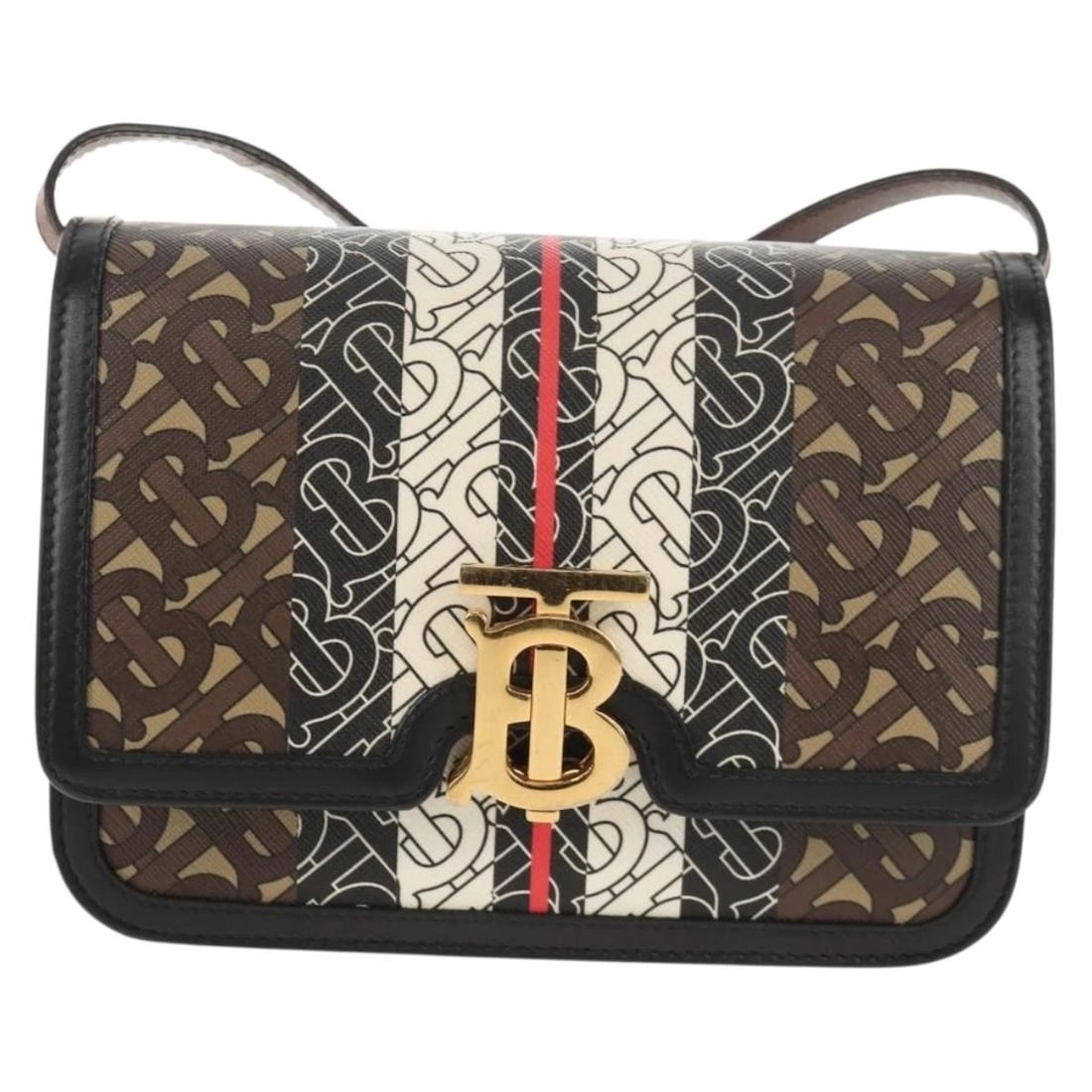 BURBERRY TB MONOGRAM SHOULDER BAG - 2