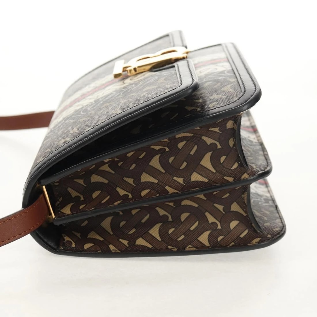BURBERRY TB MONOGRAM SHOULDER BAG - 4