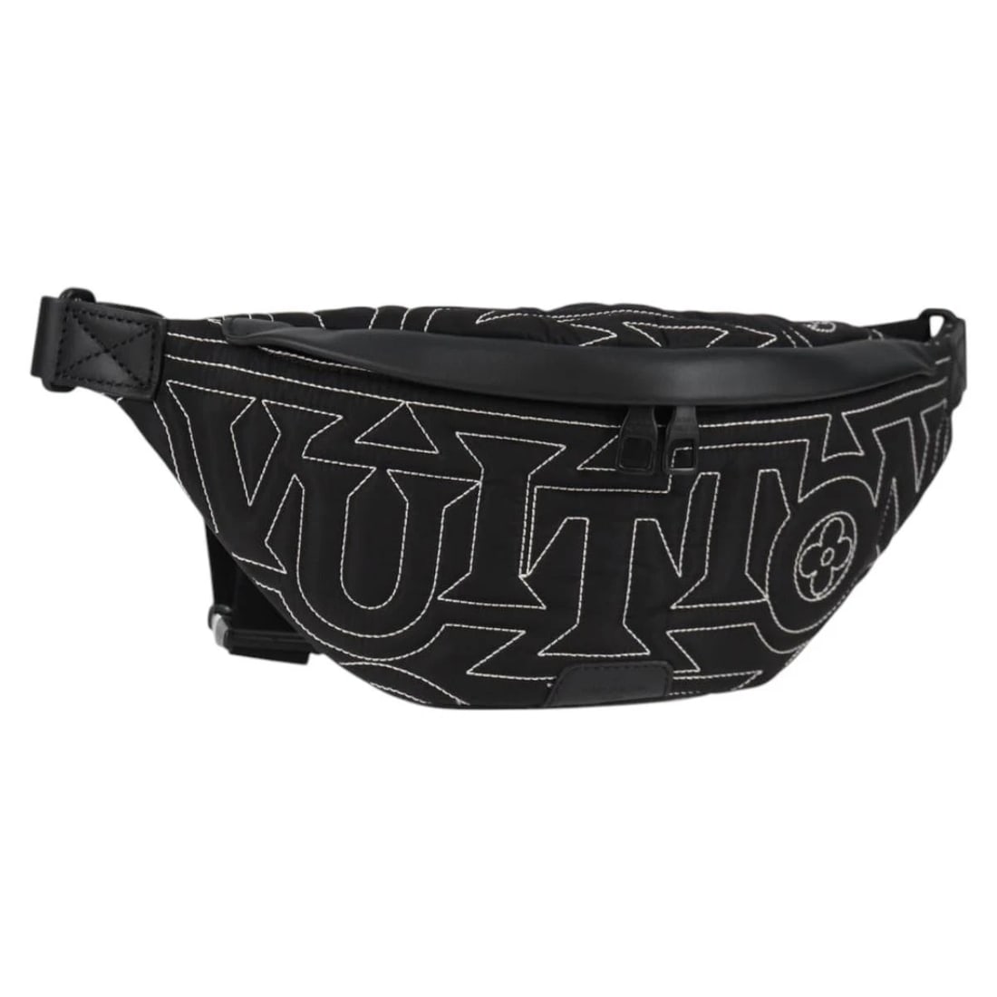 LOUIS VUITTON LV SNOW DISCOVERY BUM BAG PM BAG: LOUIS VUITTON LV Snow Discovery Bum Bag PM Bag Brand: LOUIS VUITTON Type/Style: Body Bag Material: Nylon Color: Black Size: W13.8 x H6.3 x D2.8inch(Approx) Accessories: None Accessories Notice: When