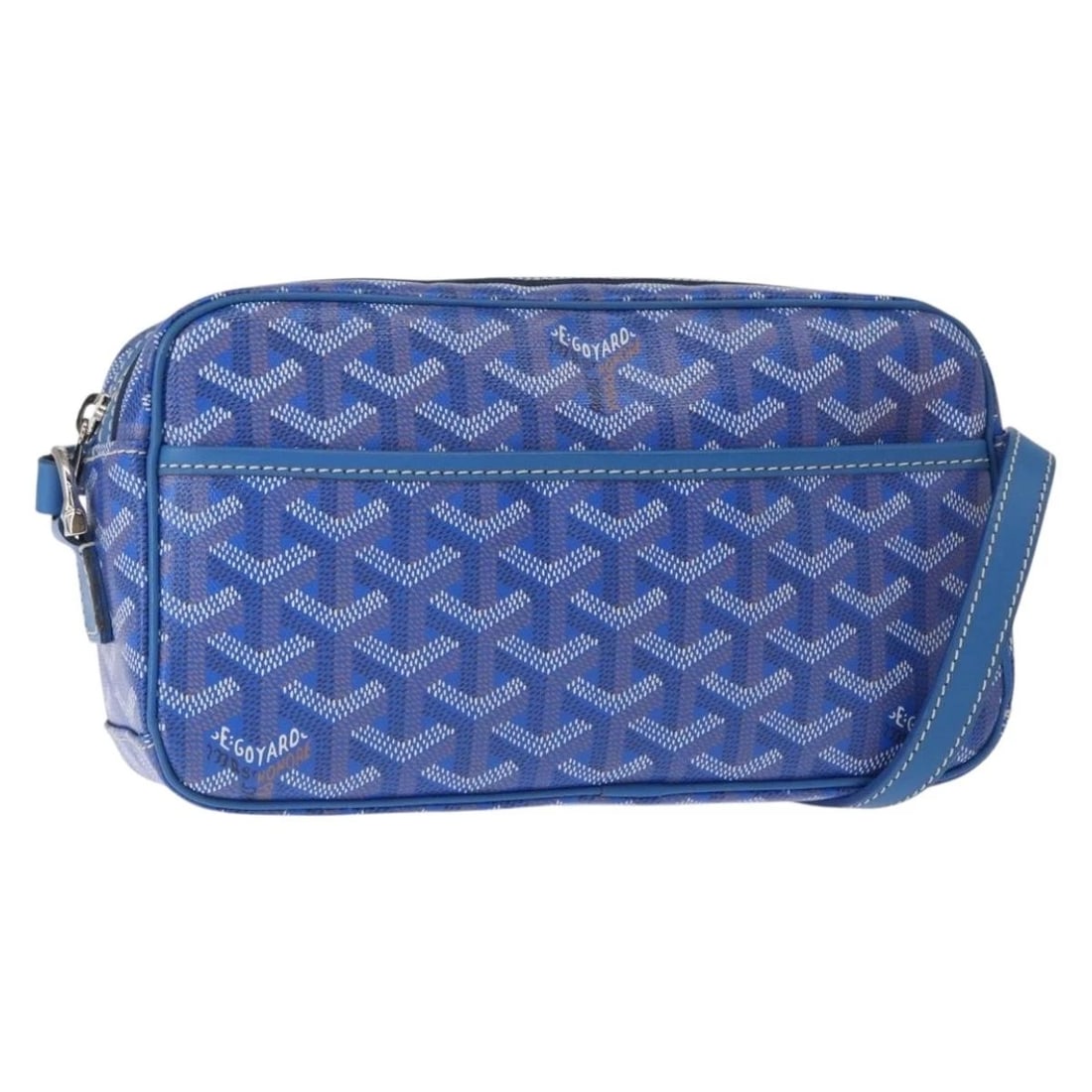 GOYARD CUP VEIL PM SHOULDER BAG: GOYARD Cup Veil PM Shoulder Bag Brand: GOYARD Type/Style: Shoulder Bag Material: PVC Leather Color: Blue Size: W8.7 x H4.7 x D2.4inch(Approx) Accessories: None Accessories Notice: When purchasing
