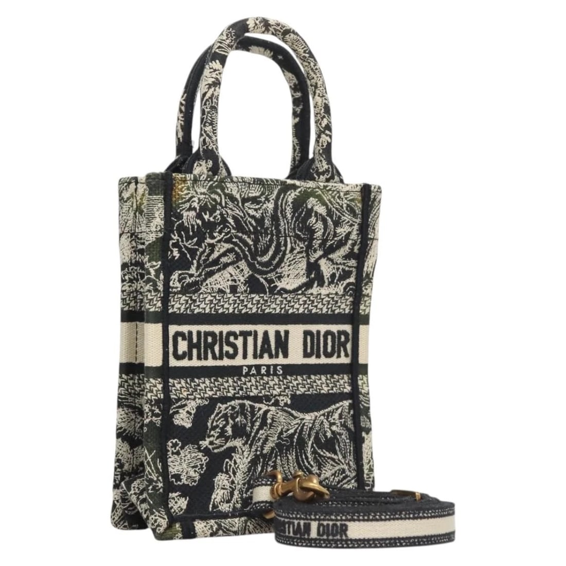 CHRISTIAN DIOR MINI VERTICAL HAND BAG CANVAS 2WAY: Christian Dior Mini Vertical Hand Bag Canvas 2way Brand: Christian Dior Type/Style: Hand Bag Material: Canvas Color: Black Size: W5.1 x H6.7 x D2.4inch(Approx) Accessories: None Accessorie