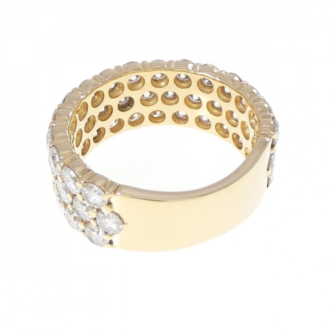 K18YG PAVE DIAMOND RING - 3
