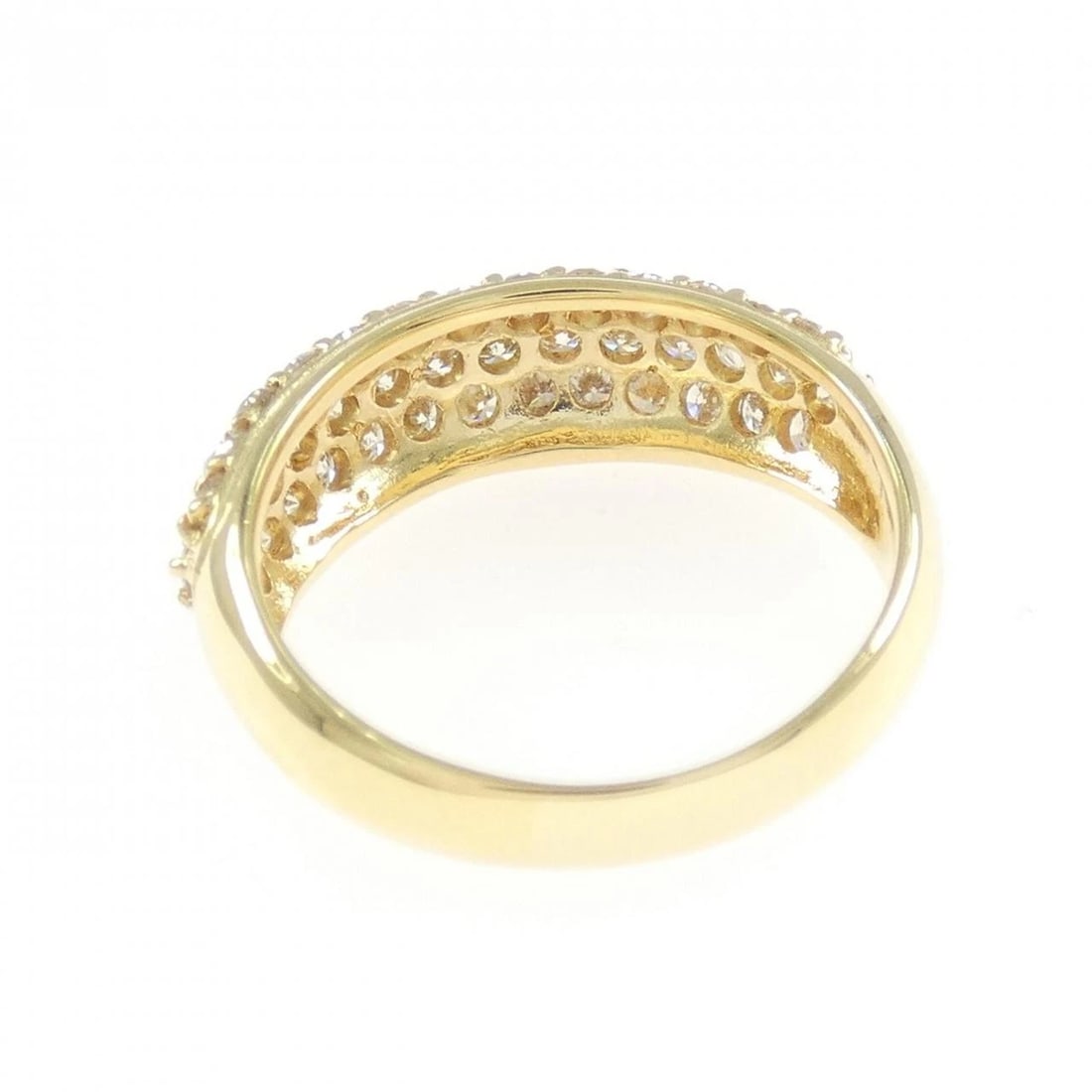 K18YG PAVE DIAMOND RING - 3