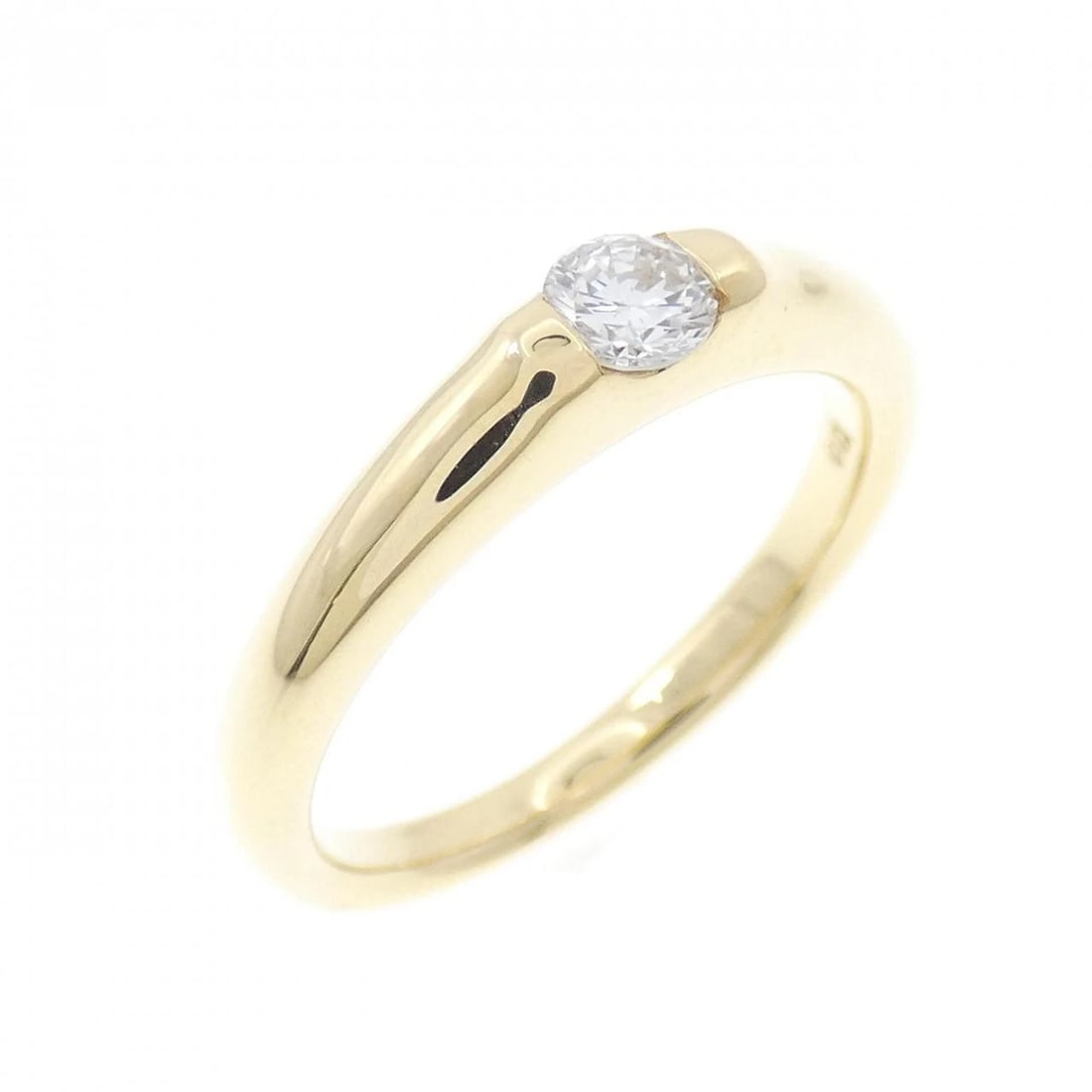 K18YG SOLITAIRE DIAMOND RING: K18YG Solitaire Diamond Ring Brand: Unbranded Type/Style: Diamond Ring Material: 18K Yellow Gold, Main Stone/Creation Natural Color: Yellow Gold Size: US 5 1/2 Accessories: None Accessories Notice: