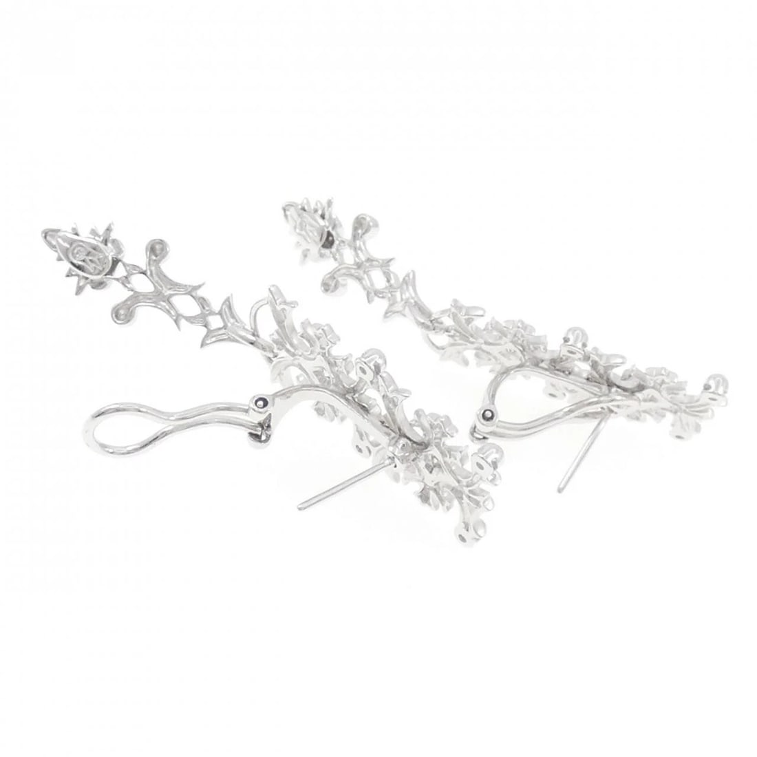 K18WG DIAMOND PIERCE/EARRING - 3