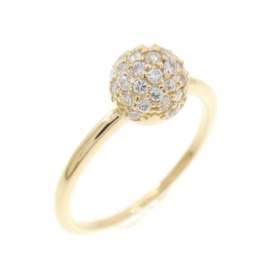 K18YG DIAMOND RING: K18YG Diamond Ring Brand: Unbranded Type/Style: Diamond Ring Material: 18K Yellow Gold, Main Stone/Creation Natural Color: Yellow Gold Size: US 5 3/4 Accessories: None Accessories Notice: When
