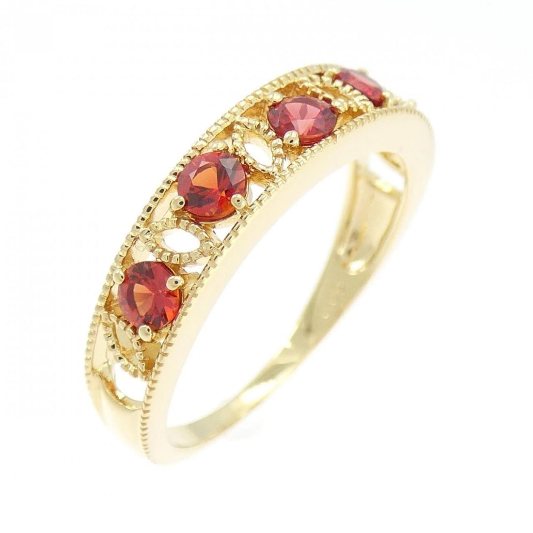 K18YG SAPPHIRE RING: K18YG Sapphire Ring Brand: Unbranded Type/Style: Sapphire Ring Material: 18K Yellow Gold, Main Stone/Creation Sapphire Secondary Stone Diamond Color: Yellow Gold Size: US 7 1/2 Accessories: None