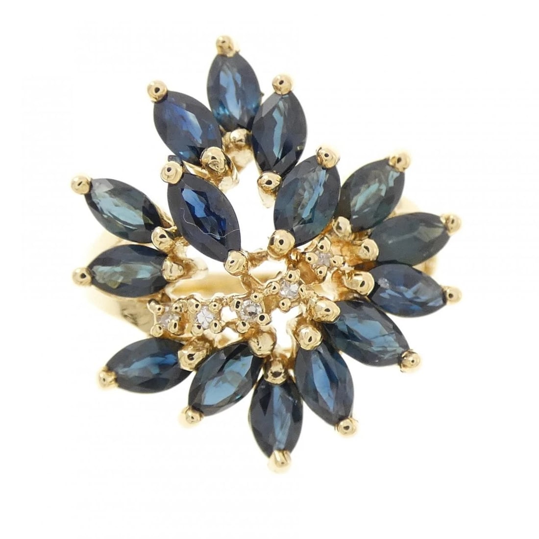 K18YG SAPPHIRE RING - 2
