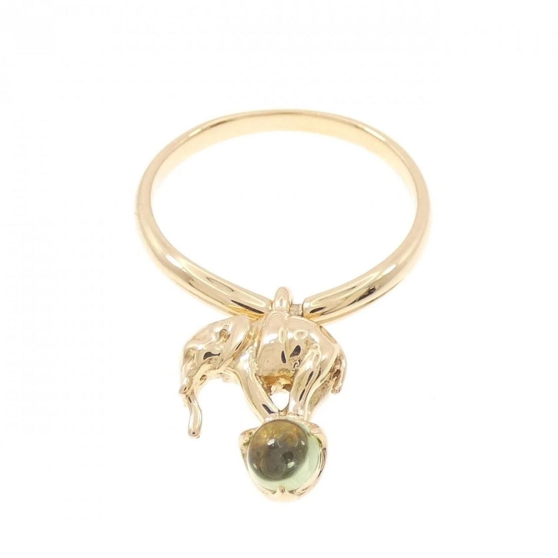 ELEPHANT PERIDOT RING - 2