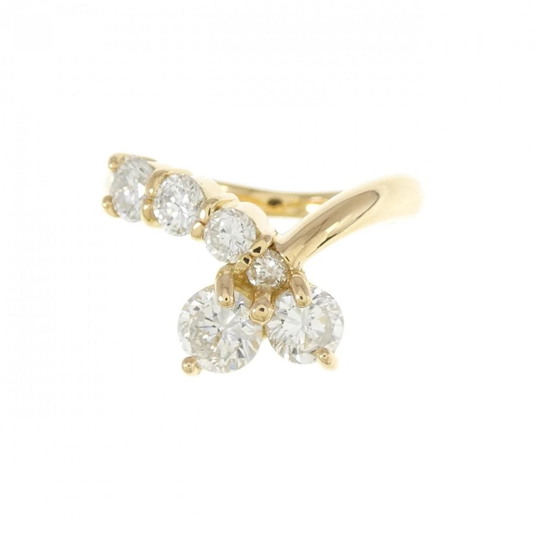K18YG DIAMOND RING - 2