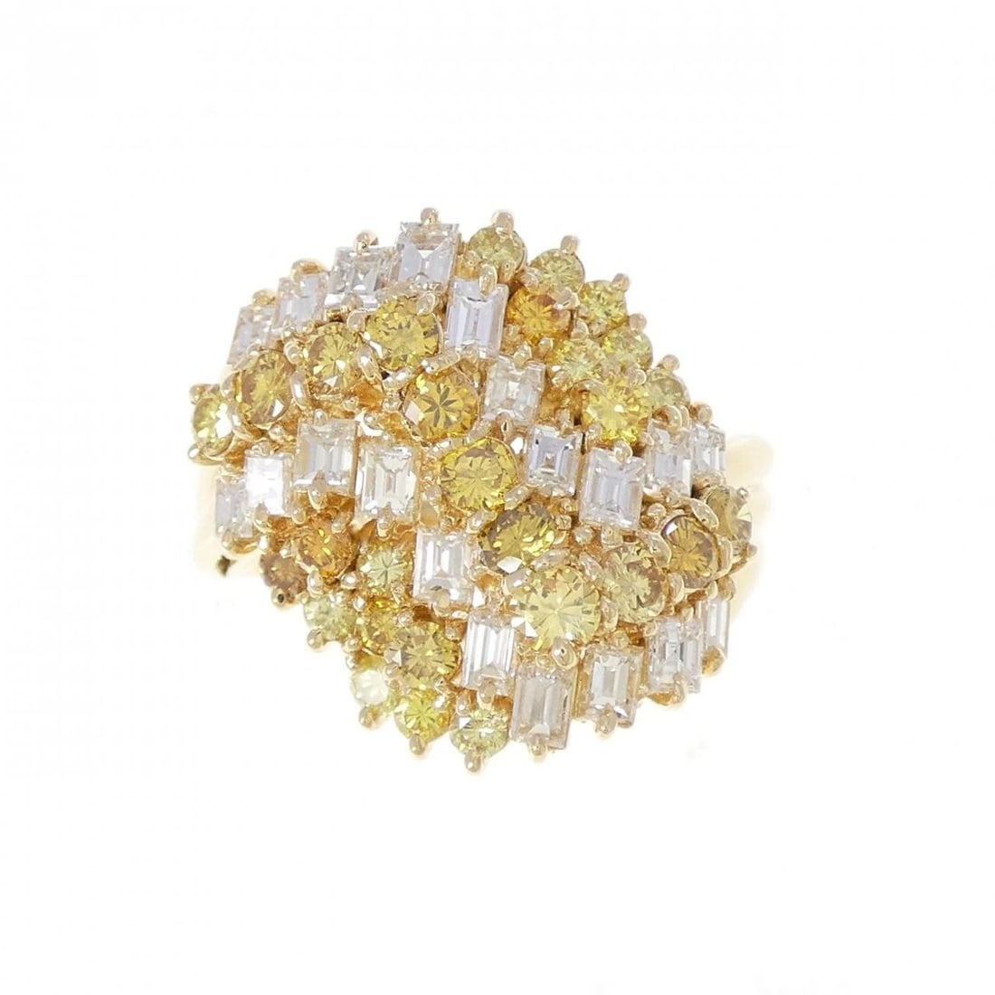 K18YG DIAMOND RING - 2