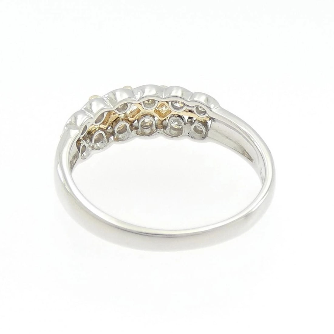 K18YG/PT900 DIAMOND RING - 3