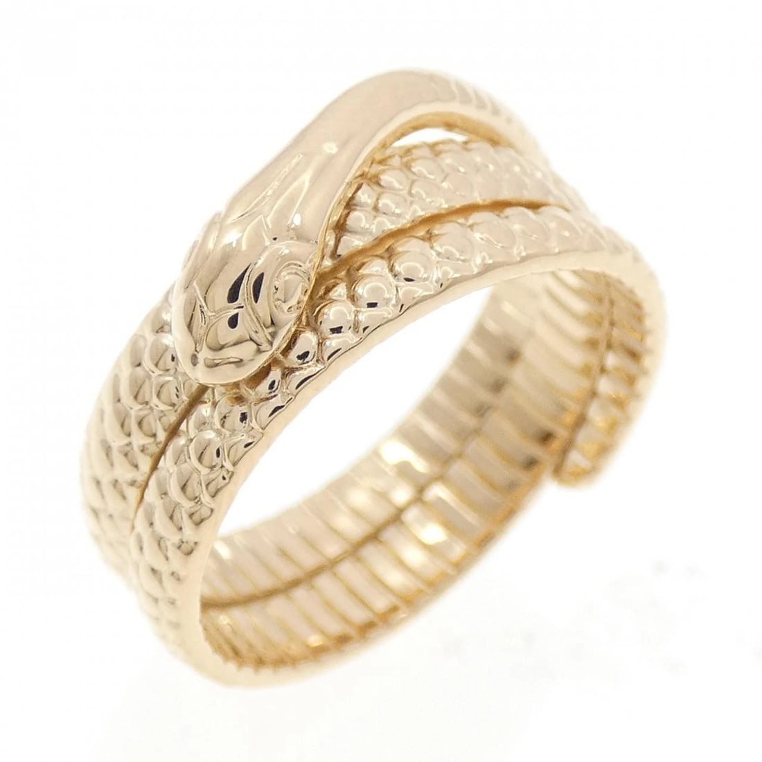 K18PG SNAKE RING: K18PG Snake Ring Brand: Unbranded Type/Style: Ring Material: 18k Pink Gold, Color: Pink Gold Size: US 6 1/2 Accessories: None Accessories Notice: When purchasing pre-owned goods, please refer to the