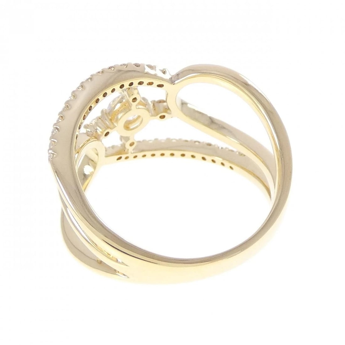 K18YG DIAMOND RING - 3