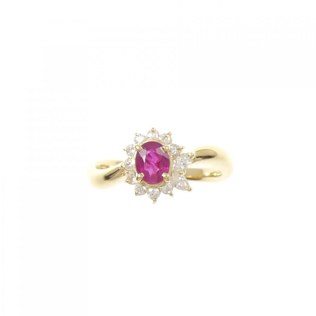 18K YELLOW GOLD RUBY RING - 2