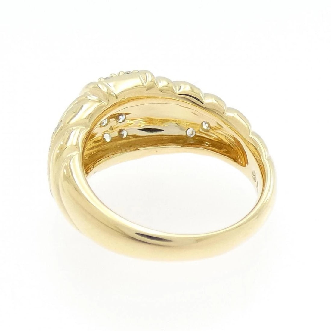 K18YG DIAMOND RING - 3