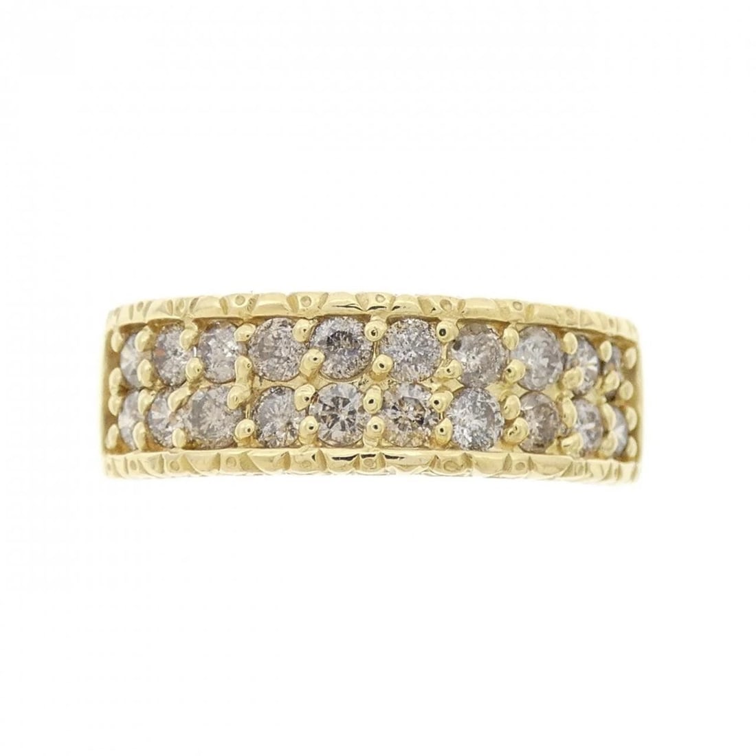 K18YG DIAMOND RING - 2