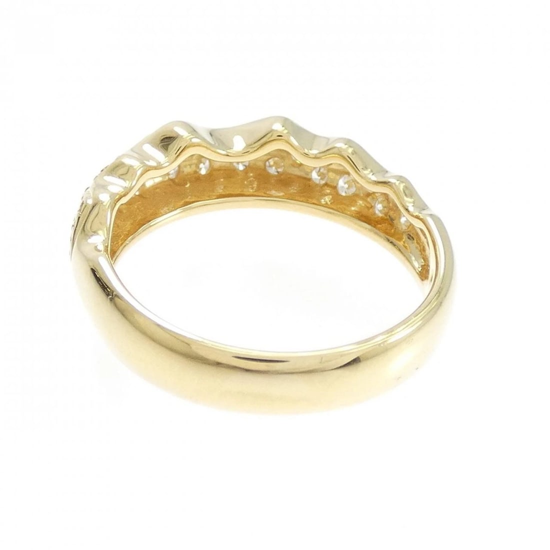 K18YG DIAMOND RING - 3