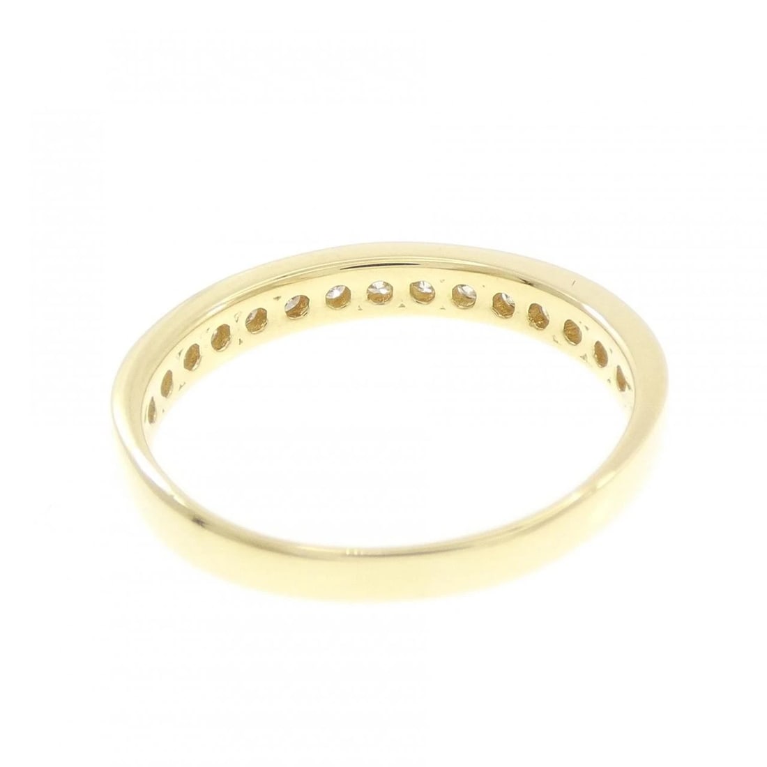 K18YG HALF ETERNITY DIAMOND RING - 3