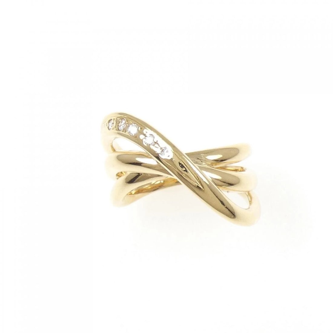 K18YG DIAMOND RING - 2