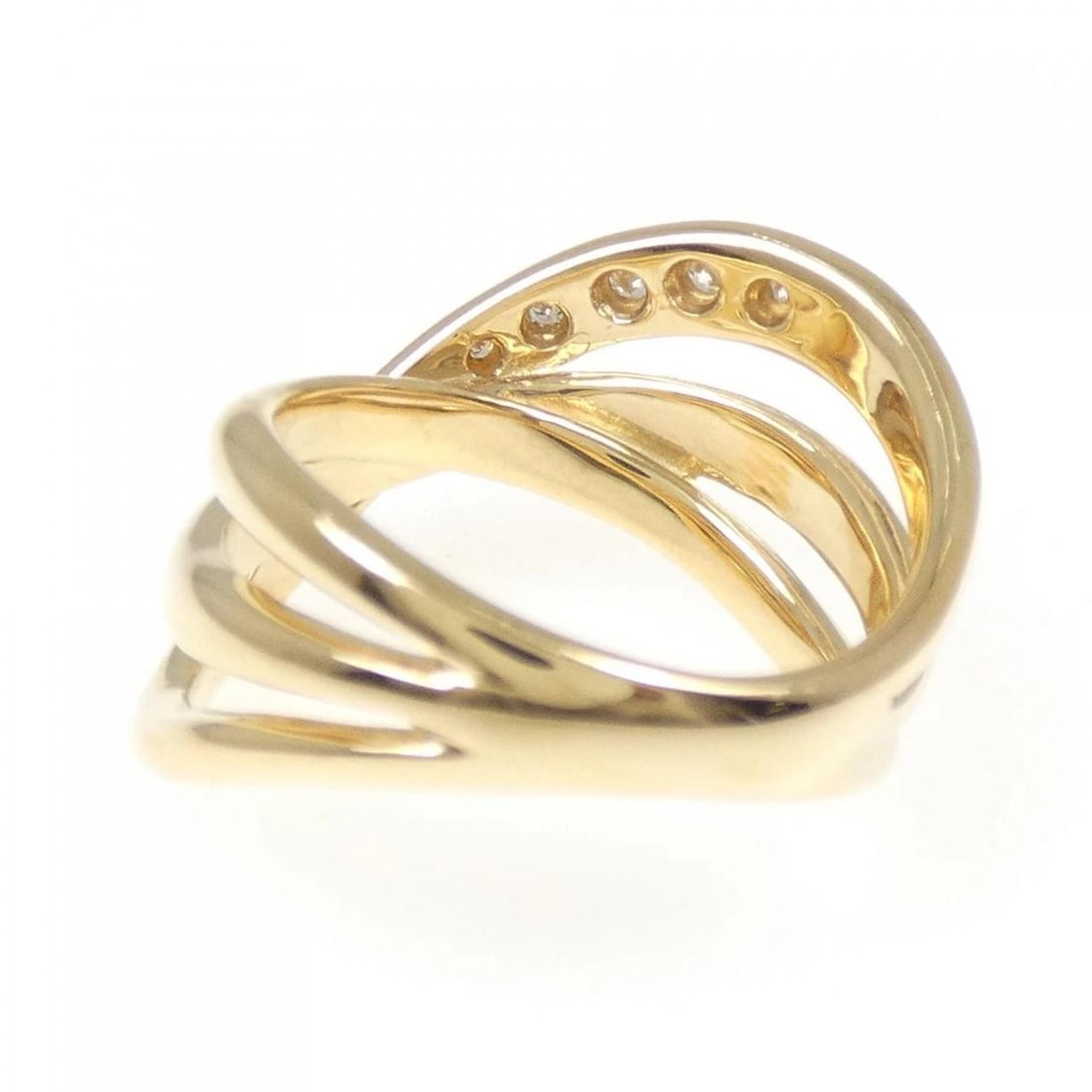 K18YG DIAMOND RING - 3