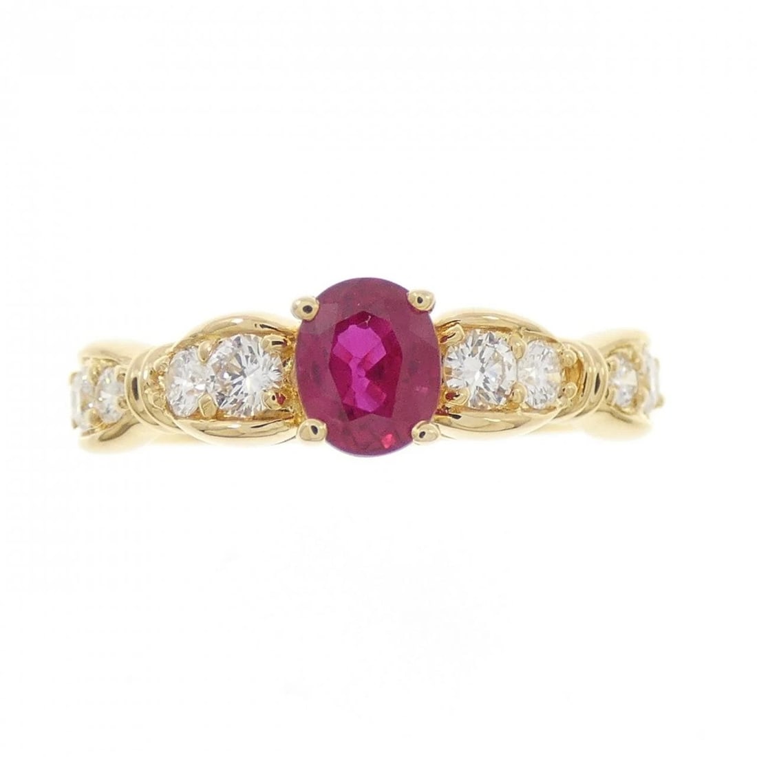 18K YELLOW GOLD RUBY RING - 2