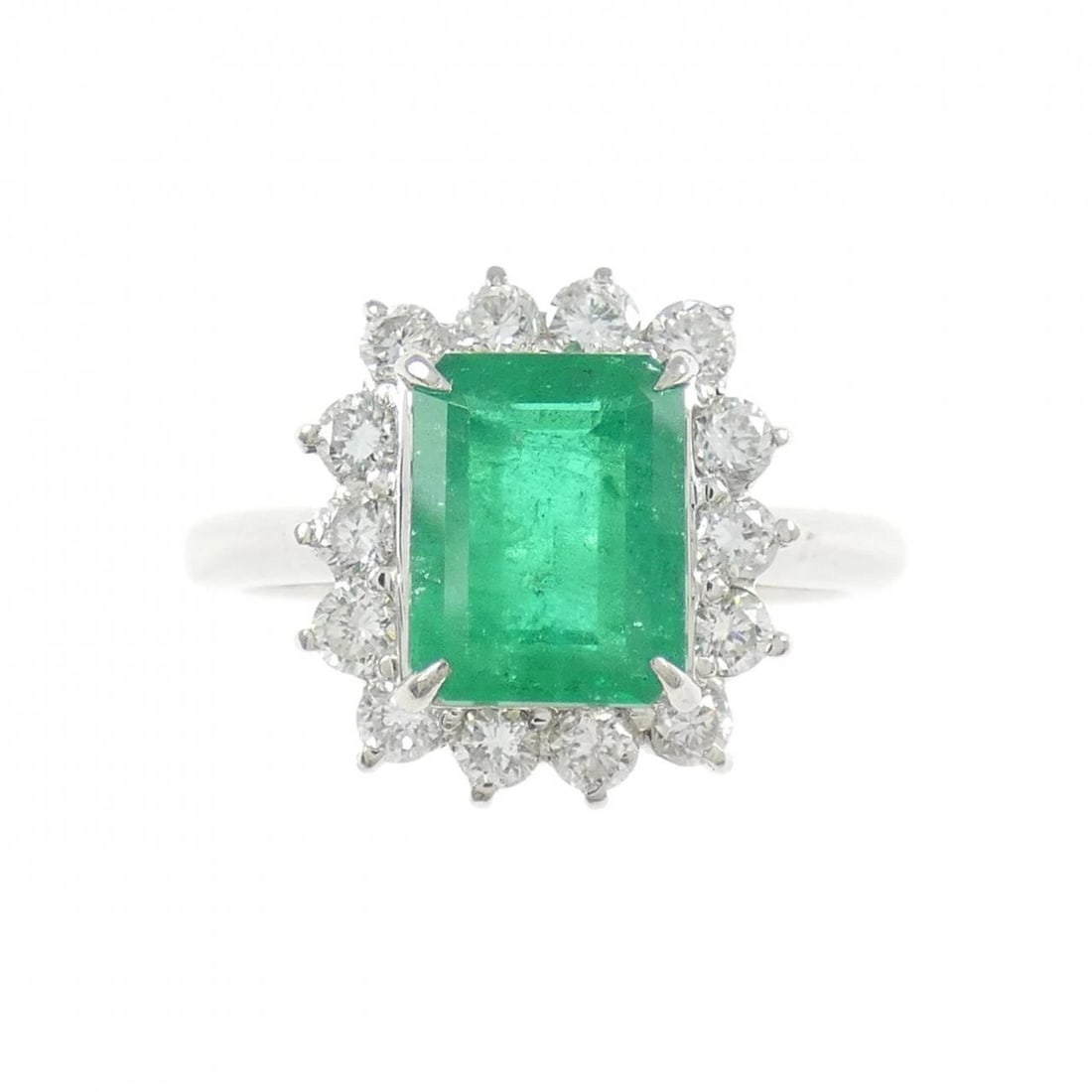 PT900 EMERALD RING - 2