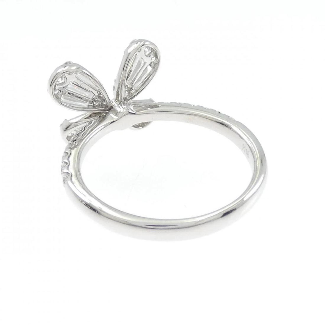 K18WG DIAMOND RING - 3