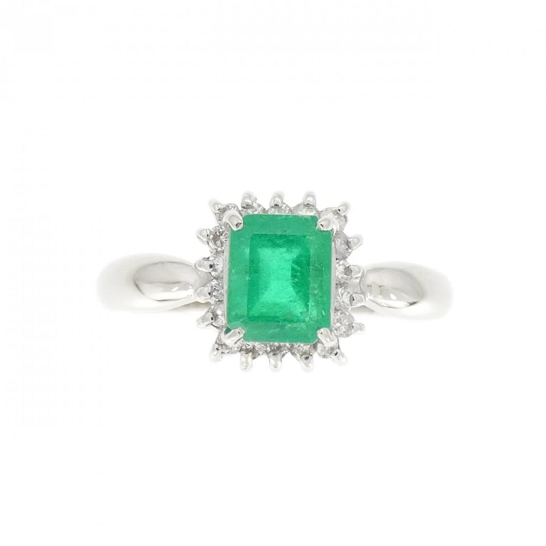 PT900 EMERALD RING - 2