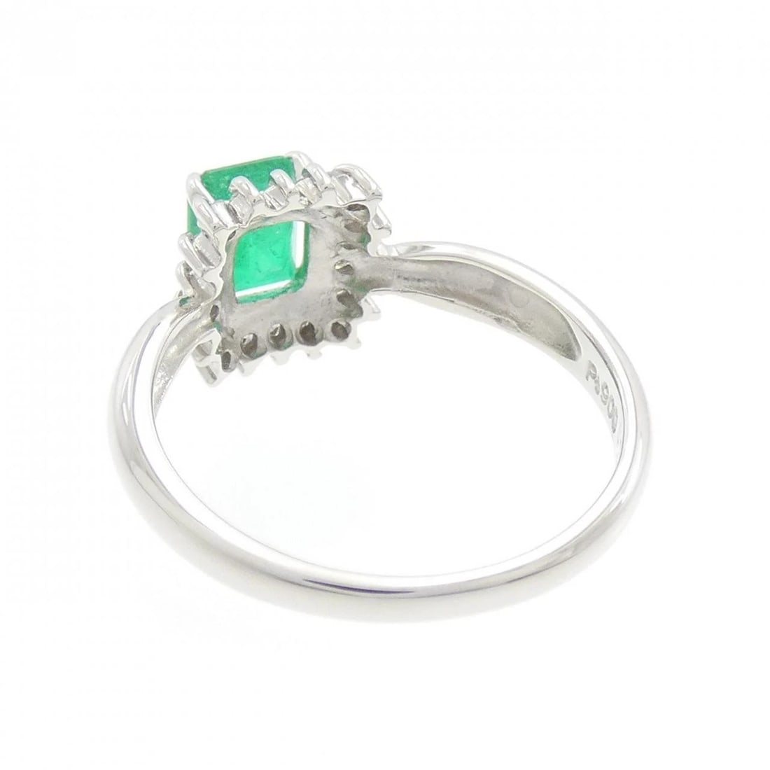 PT900 EMERALD RING - 3