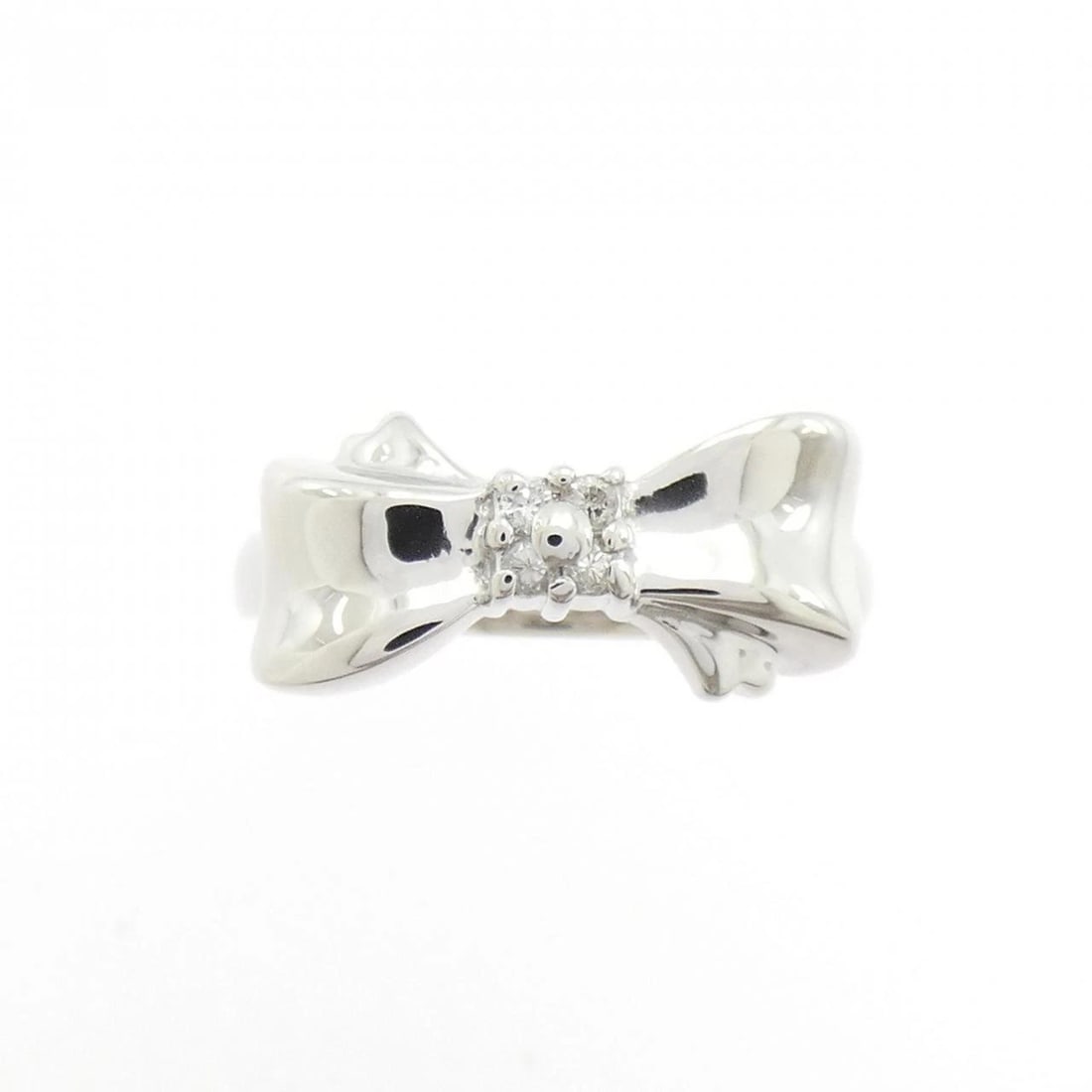 PT900 RIBBON DIAMOND RING - 2