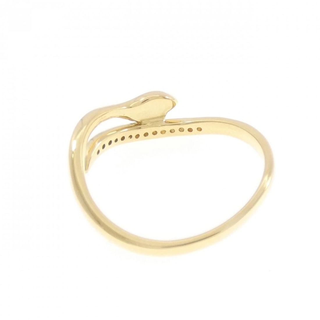 K18YG SNAKE DIAMOND RING - 3