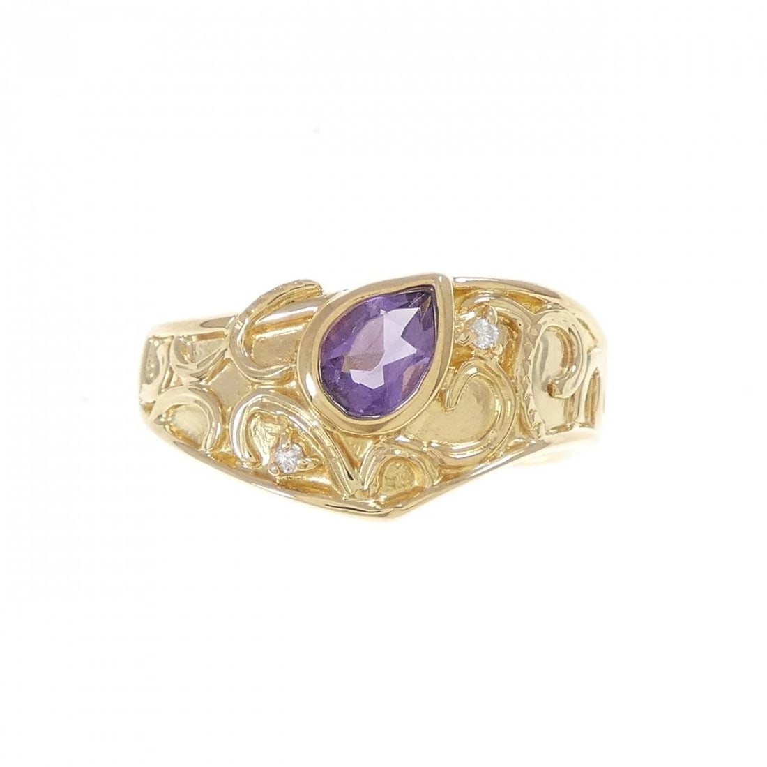 K18YG AMETHYST RING - 2