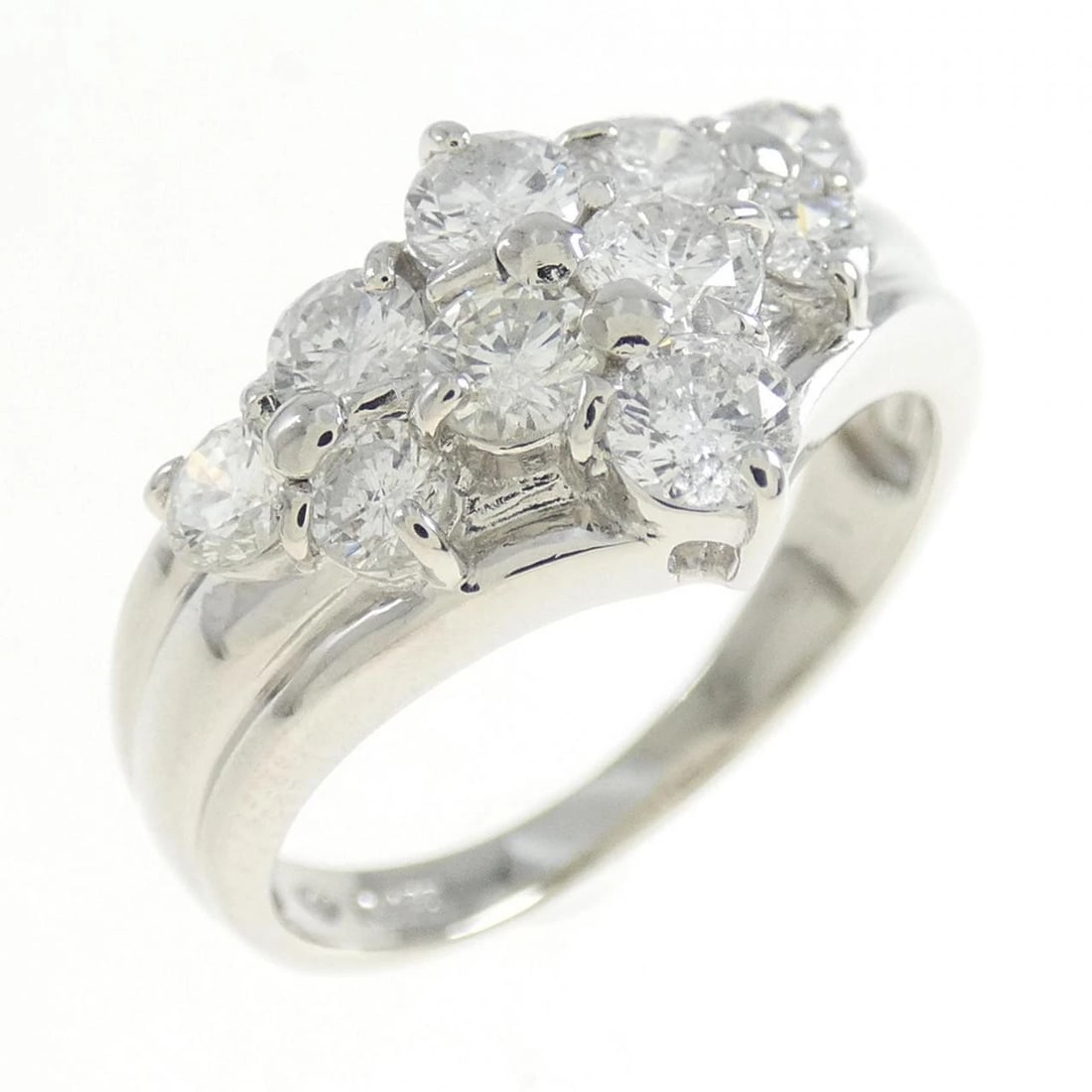 PT DIAMOND RING: PT Diamond Ring Brand: Unbranded Type/Style: Diamond Ring Material: Platinum, Main Stone/Creation Natural Color: Platinum Size: US 6 1/4 Accessories: None Accessories Notice: When purchasing