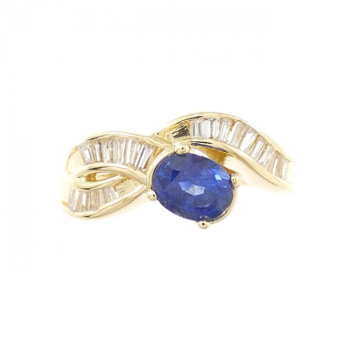 K18YG SAPPHIRE RING - 2