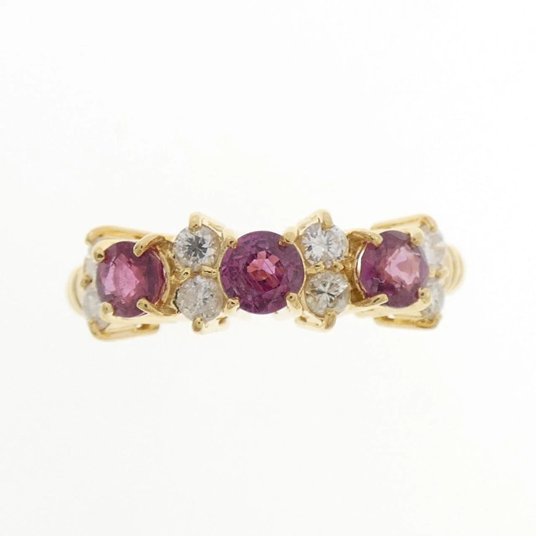 K18YG RUBY RING - 2