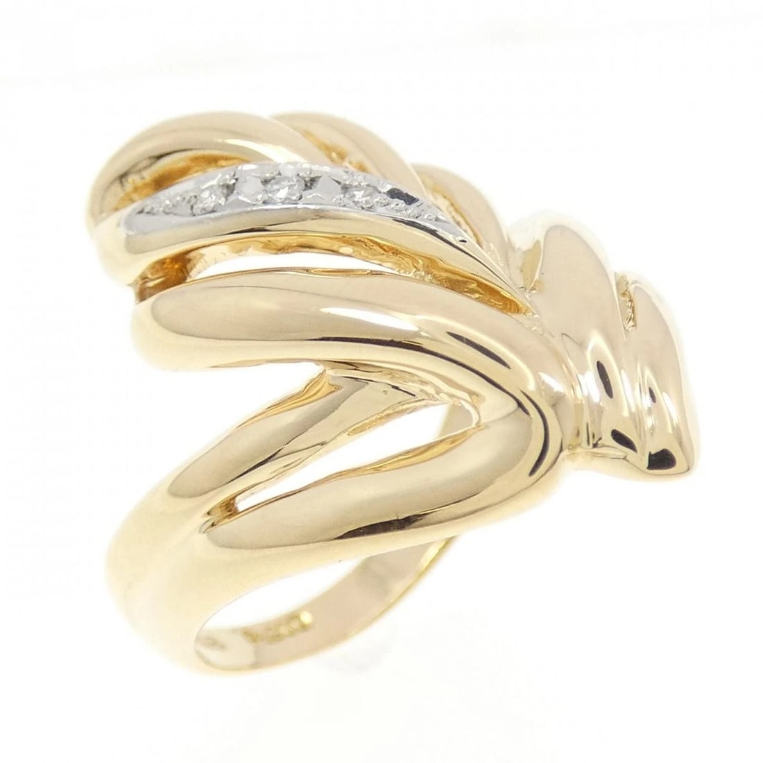 K18YG/PT DIAMOND RING: K18YG/PT Diamond Ring Brand: Unbranded Type/Style: Diamond ring Material: 18K Yellow GoldPlatinum, Main Stone/Creation Natural Color: Yellow GoldPlatinum Size: US 5 3/4 Accessories: None Accessories